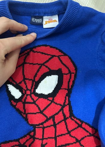 Renkli Örme Örümcek Adam Erkek Çocuk Sweatshirt - Görsel 4