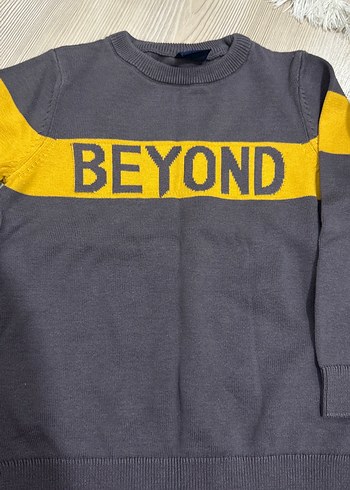 Gri Erkek Çocuk Sweatshirt BEYOND Baskılı - Görsel 4