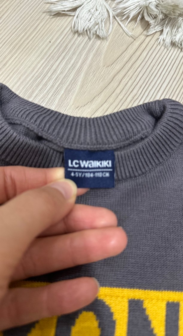 Gri Erkek Çocuk Sweatshirt BEYOND Baskılı - Görsel 2