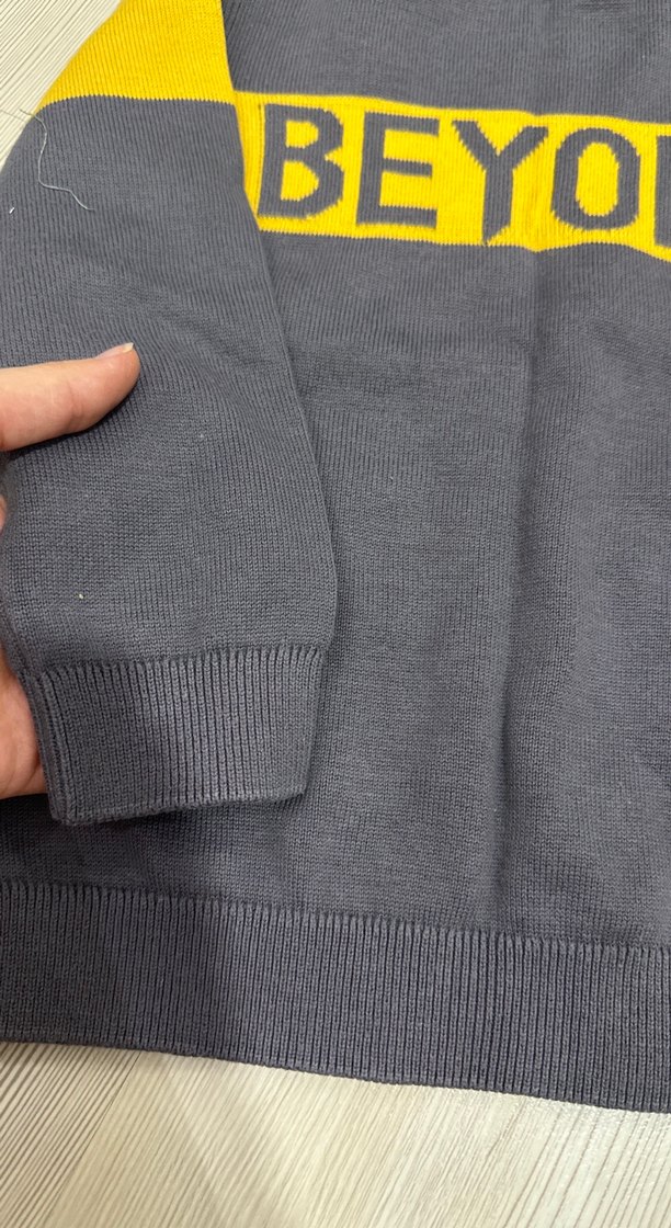 Gri Erkek Çocuk Sweatshirt BEYOND Baskılı - Görsel 3