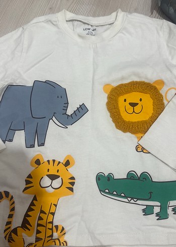 LCW Baby Beyaz Çocuk sweat 104-110 cm - Görsel 2