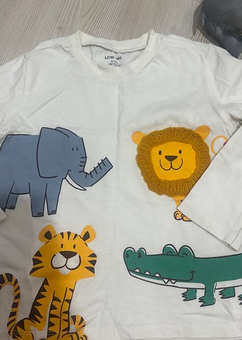 LCW Baby Beyaz Çocuk sweat 104-110 cm - Görsel 4