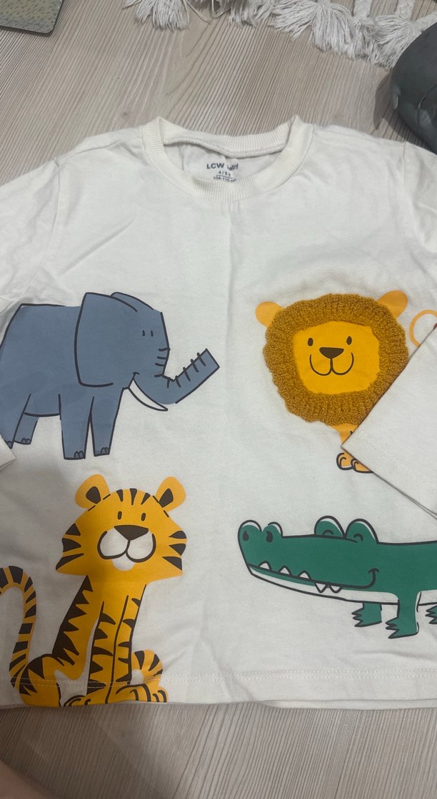 LCW Baby Beyaz Çocuk sweat 104-110 cm - Görsel 2