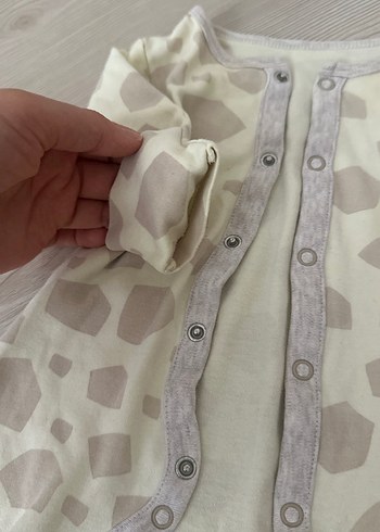 Düğmeli Gri Erkek Bebek Tulum - Görsel 4