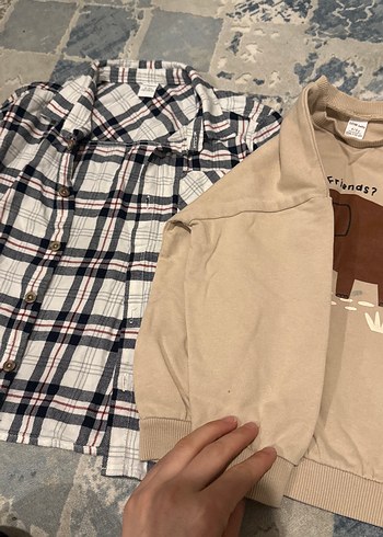 Erkek Çocuk Kahverengi Baskılı Sweatshirt - Görsel 5