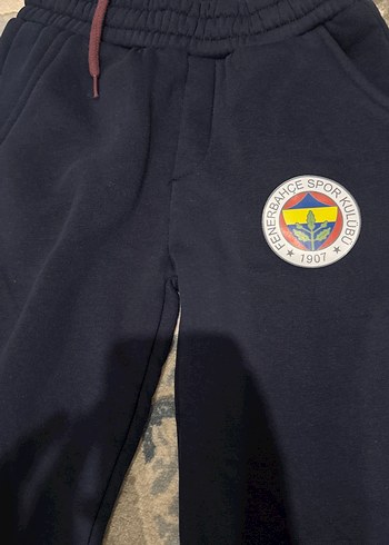 Erkek Çocuk Koyu Mavi Rahat Kesim Eşofman Altı - Görsel 2