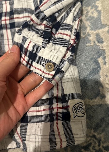 Erkek Gri Kareli Pamuklu Gömlek - Görsel 4