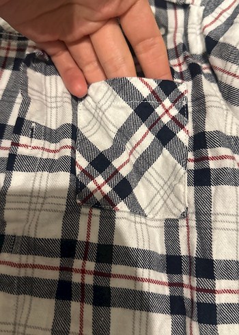 Erkek Gri Kareli Pamuklu Gömlek - Görsel 3