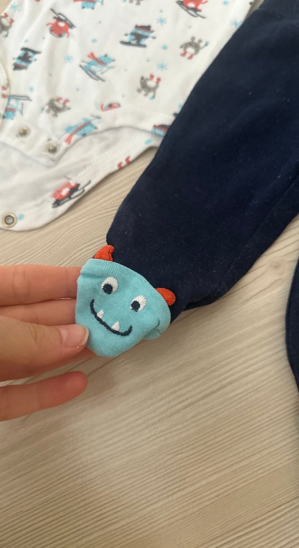 Bebek Erkek Baskılı Kısa Kollu Takım - Görsel 2