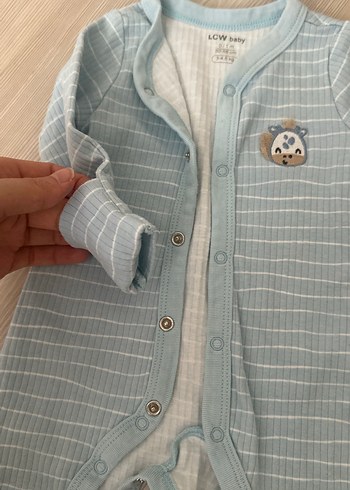 Mavi Bebek Tulum ve Şapka Seti - Görsel 3