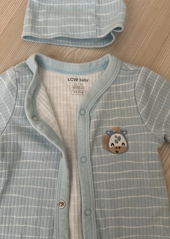 Mavi Bebek Tulum ve Şapka Seti - Görsel 2