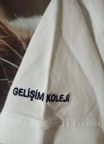 m Beden Gelişim koleji kısa kollu polo yaka t-shirt M beden
