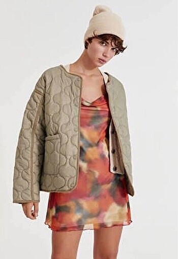 pull and bear kapitone ceket