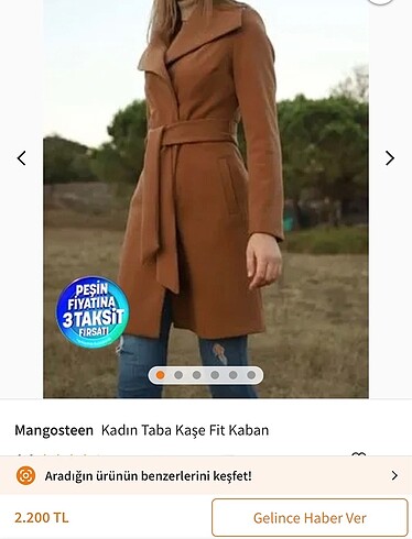 Kahverengi kaşe kaban