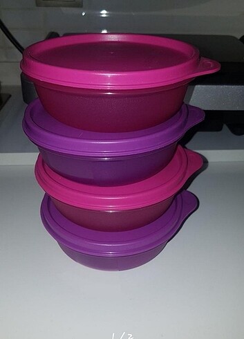 tupperware 4'lü şekerkaplar kahvaltıseti