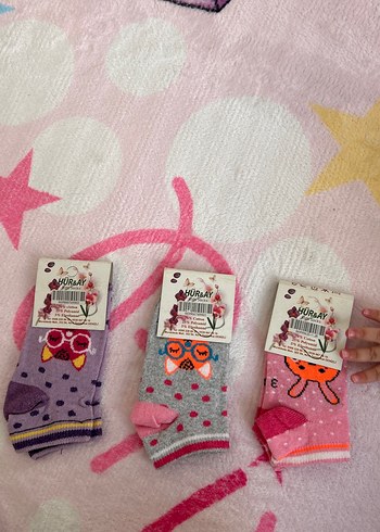 Renkli Kız Çorabı 3'lü Set - Görsel 2