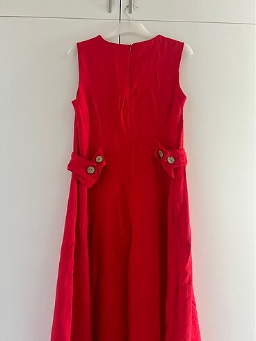 l Beden Kırmızı Günlük Elbise