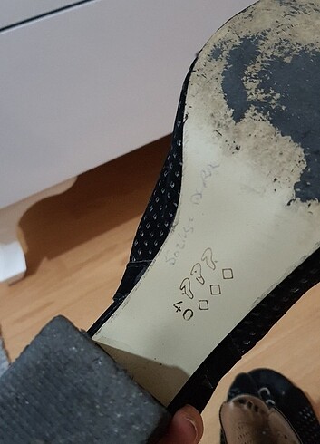 40 Beden siyah Renk Siyah kalın topuklu ayakkabı