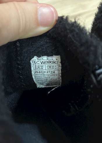 Kız Çocuk Siyah Kürklü Goth Bot LC Waikiki Marka - Görsel 6