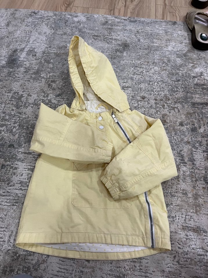 Kapüşonlu limon sarısı Çocuk kız erkek - Görsel 3