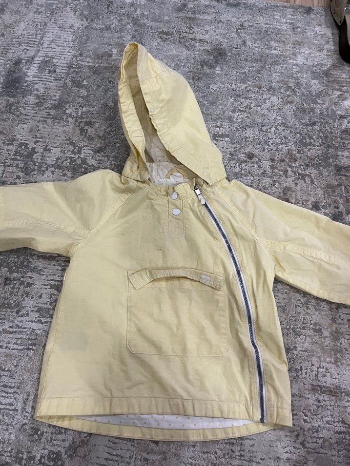 Kapüşonlu limon sarısı Çocuk kız erkek - Görsel 2