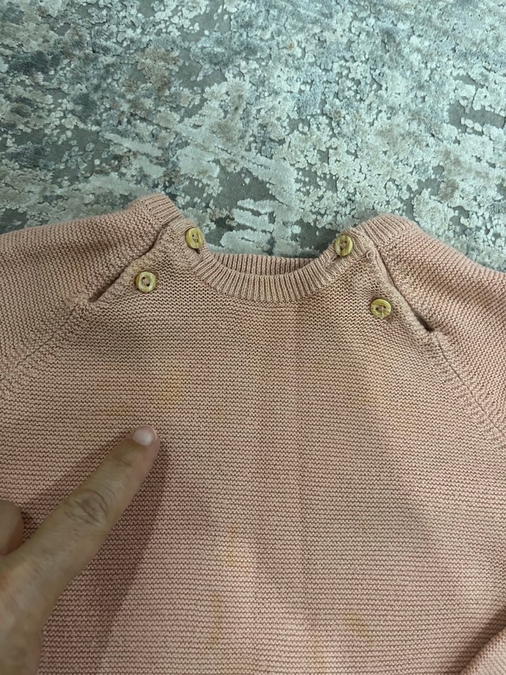 Kız Çocuk pudra renkli ikili takım H&M Marca - Görsel 3