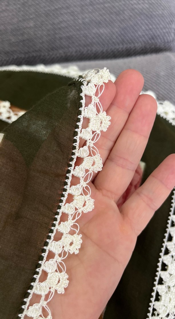 El örgüsü çeyizlik tülbent sıfır hiç kullanılmamıştır  - Görsel 2