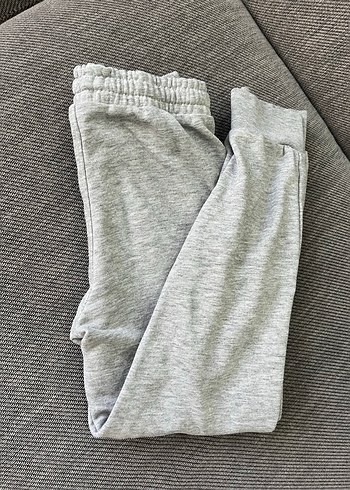 Gri çocuk Pamuklu Rahat Kesim Eşofman Altı - Görsel 6