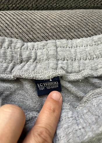 Gri çocuk Pamuklu Rahat Kesim Eşofman Altı - Görsel 2