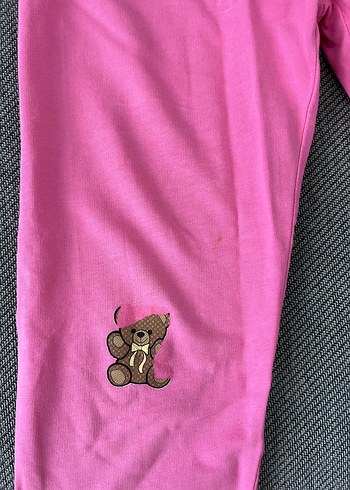 Pembe Baskılı çocuk Sweatshirt ve alt eşaofman - Görsel 5