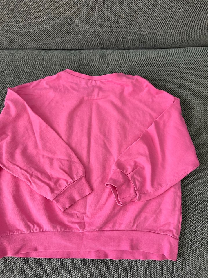 Pembe Baskılı çocuk Sweatshirt ve alt eşaofman - Görsel 3