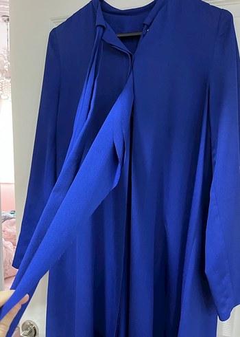 Uzun Kollu Mavi Salaş Elbise marka ARMAĞAN GİYİM - Görsel 3
