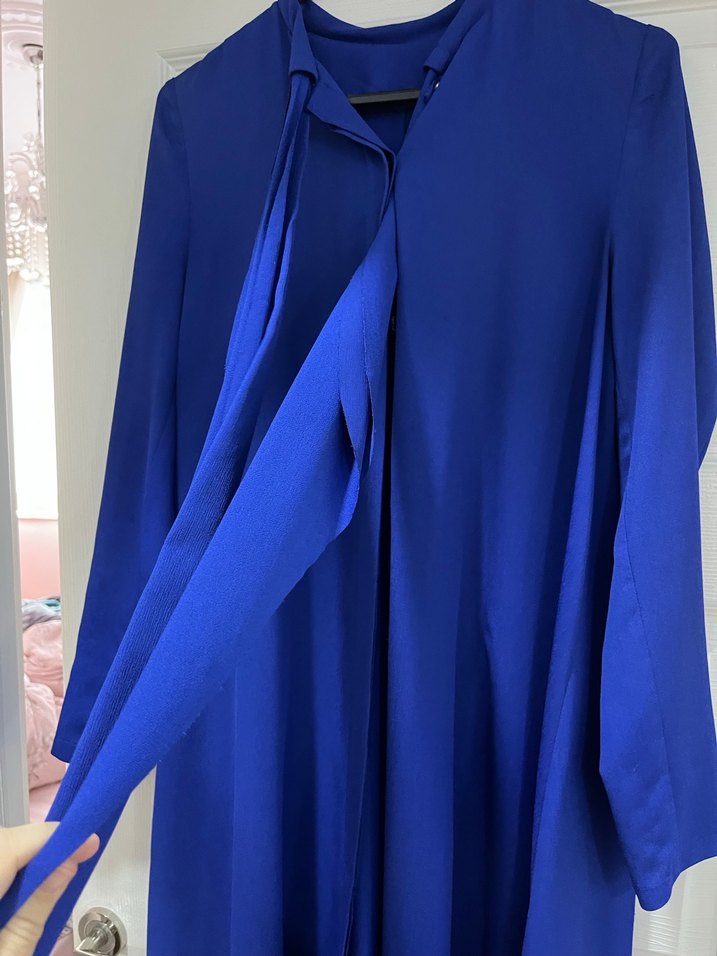 Uzun Kollu Mavi Salaş Elbise marka ARMAĞAN GİYİM - Görsel 3