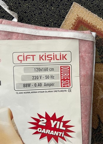 Elektrikli battaniye sıfır hiç kullanılmamıştır - Görsel 2