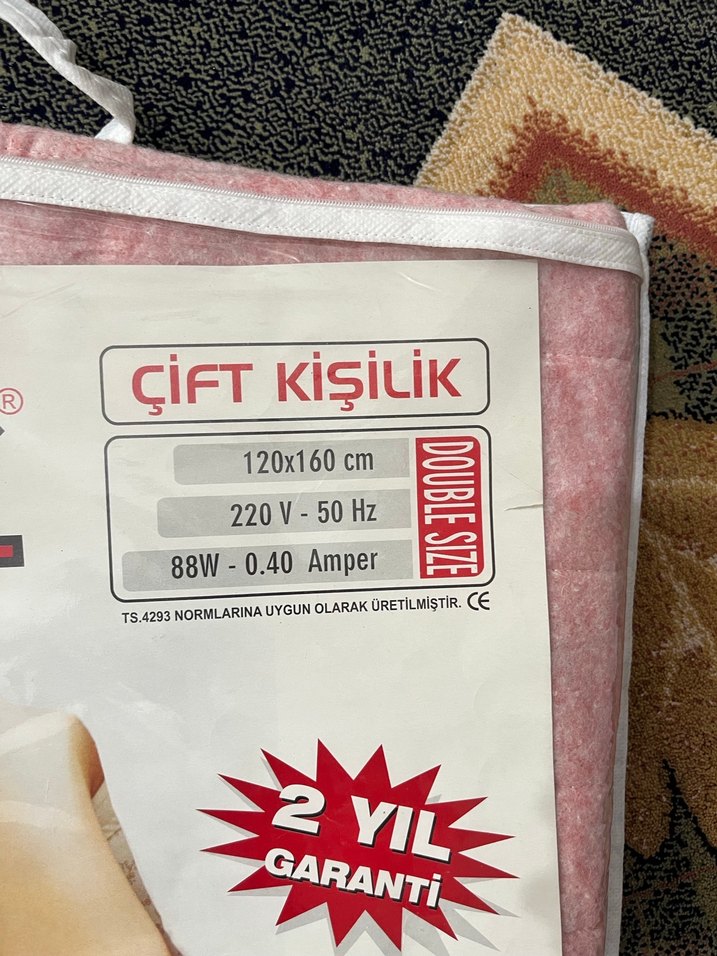 Elektrikli battaniye sıfır hiç kullanılmamıştır - Görsel 2