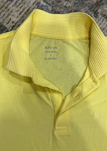 Diğer Avva Marka Sari Pamuklu Polo Tisort