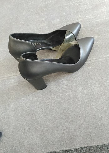 Diğer Gri Rugan Stiletto Kadın Ayakkabı