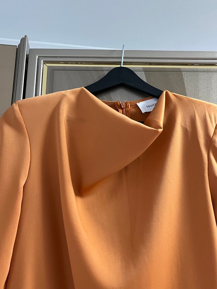 Kadın Uzun Saten Elbise - Görsel 4