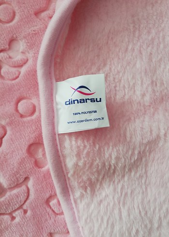 Pembe Baskılı Bebek Battaniyesi - Görsel 2