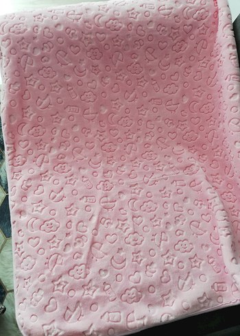 Pembe Baskılı Bebek Battaniyesi - Görsel 4
