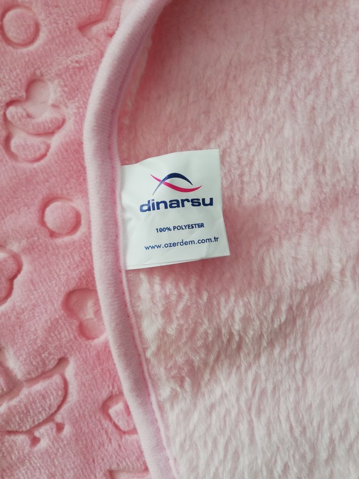 Pembe Baskılı Bebek Battaniyesi - Görsel 2