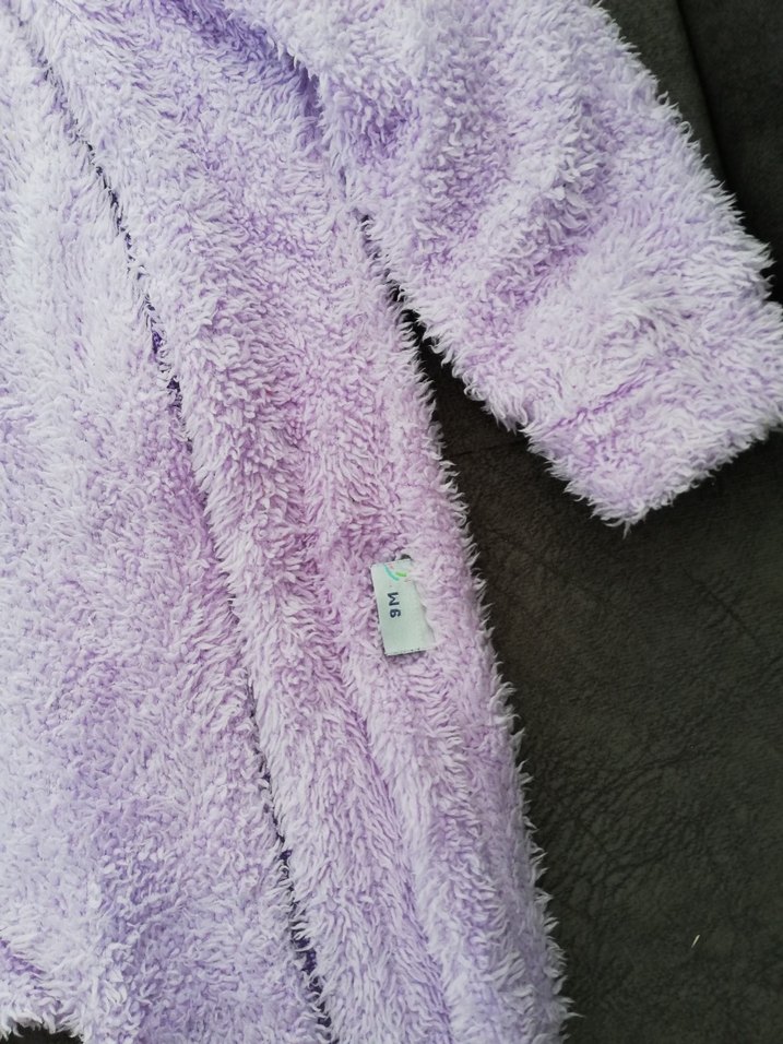 Mor Peluş Bebek Tulum - Görsel 2