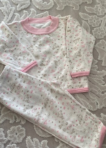 Bebek Kız Baskılı Triko Uzun Kollu Takım - Görsel 2