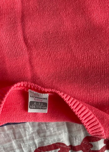 Kız Çocuk Pembe Düğmeli Triko Hırka - Görsel 3