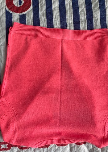 Kız Çocuk Pembe Düğmeli Triko Hırka - Görsel 2