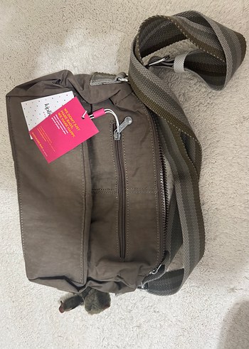 Gri-Bej Kadın Çapraz Askılı Çanta - Görsel 2