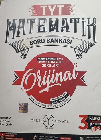 Tyt matematik orijinal soru bankası