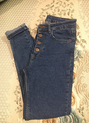 Bershka Yüksek Bel Dar Paça Pantolon