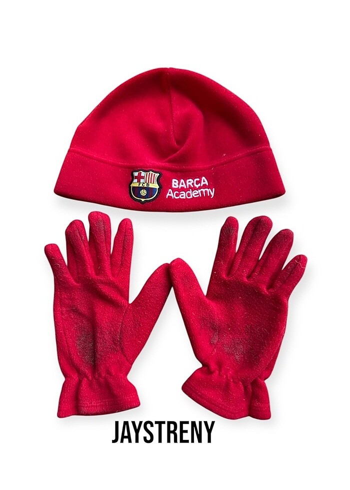 Barcelona Takımının  Polar Bere eldiven seti - Görsel 2