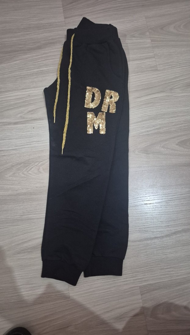 Kız Çocuk Payetli Baskılı Eşofman Takımı - Görsel 5